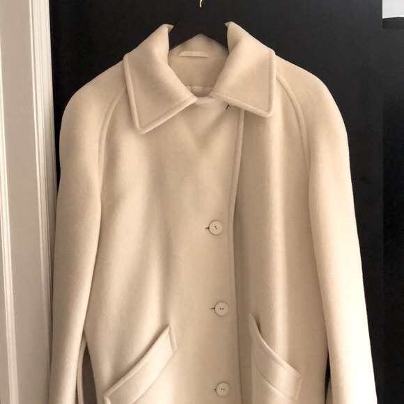 S.B.II by Bitterman Wool Blend Winter White Coat - Picture 6 of 12